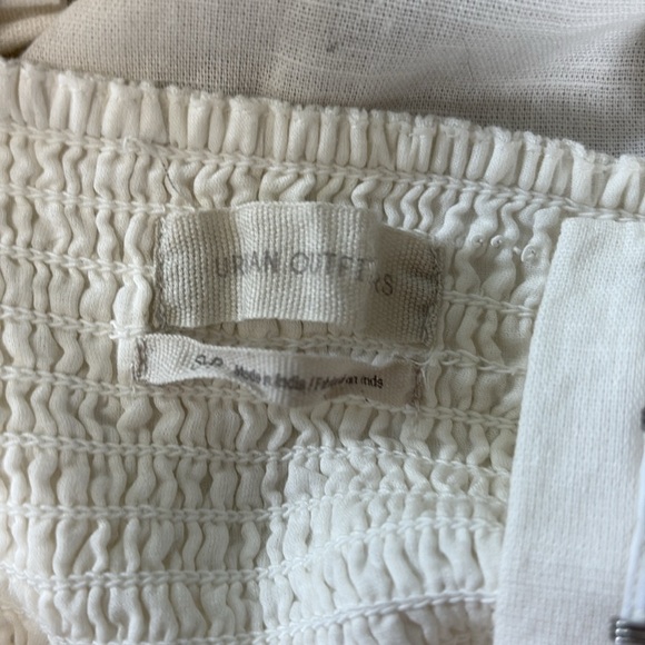 Urban Outfitters Britney Hook & Eye Mini Dress White Cotton Gauzy Size Small - Picture 4 of 5